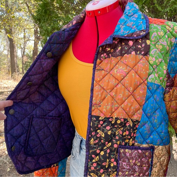 Vintage Reversible Quilted Patchwork Jacket - Picture 2 of 15